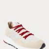 Adidași din tricot Ralph Lauren Trackster 200II gri deschis pentru bărbați Adidași din tricot Ralph Lauren Trackster 200II gri deschis pentru bărbați
