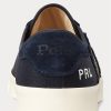 Adidași din twill cu plasture cu logo Ralph Lauren Nelson pentru bărbați bleumarin Adidași din twill cu plasture cu logo Ralph Lauren Nelson pentru bărbați bleumarin