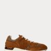 Adidași maro Ralph Lauren Trackster 200 Harris Tweed® pentru bărbați Adidași maro Ralph Lauren Trackster 200 Harris Tweed® pentru bărbați