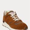 Adidași maro Ralph Lauren Trackster 200 Harris Tweed® pentru bărbați Adidași maro Ralph Lauren Trackster 200 Harris Tweed® pentru bărbați