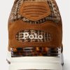 Adidași maro Ralph Lauren Trackster 200 Harris Tweed® pentru bărbați Adidași maro Ralph Lauren Trackster 200 Harris Tweed® pentru bărbați