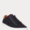 Adidași pentru bărbați negri/maro Ralph Lauren Jermain Pique Adidași pentru bărbați negri/maro Ralph Lauren Jermain Pique