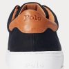 Adidași pentru bărbați negri/maro Ralph Lauren Jermain Pique Adidași pentru bărbați negri/maro Ralph Lauren Jermain Pique