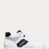 Adidași Ralph Lauren Court Mid Pro alb/gri pentru bărbați