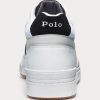 Adidași Ralph Lauren Court Mid Pro alb/gri pentru bărbați