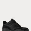 Adidași Ralph Lauren Court Mid Pro pentru bărbați negri/negri