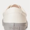 Adidași Ralph Lauren Keaton Twill pentru bărbați alb/gri