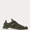 Adidași Ralph Lauren Trackster 200 pentru bărbați de culoare olivă
