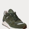 Adidași Ralph Lauren Trackster 200 pentru bărbați de culoare olivă