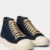 Adidasi indigo din pânză pentru bărbați Ralph Lauren Mayport Adidasi indigo din pânză pentru bărbați Ralph Lauren Mayport