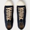 Adidasi indigo din pânză pentru bărbați Ralph Lauren Mayport Adidasi indigo din pânză pentru bărbați Ralph Lauren Mayport