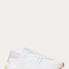Alb Ralph Lauren Train 89 din piele și amp; Pantofi Oxford Alb Ralph Lauren Train 89 din piele și amp; Pantofi Oxford