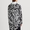 Blancă de vânt cu glugă cu glugă, negru/alb, Ralph Lauren Floral Ripstop Blancă de vânt cu glugă cu glugă, negru/alb, Ralph Lauren Floral Ripstop