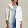 Blancă de vânt cu glugă, rezistentă la apă, Ralph Lauren, albă Blancă de vânt cu glugă, rezistentă la apă, Ralph Lauren, albă