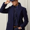 Blat întunecat pentru bărbați Ralph Lauren, realizat manual din lână, haină în formă de oase Blat întunecat pentru bărbați Ralph Lauren, realizat manual din lână, haină în formă de oase