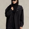 Blazer de vânt cu glugă, rezistent la apă, negru, Ralph Lauren, pentru femei Blazer de vânt cu glugă, rezistent la apă, negru, Ralph Lauren, pentru femei