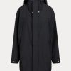 Blazer de vânt cu glugă, rezistent la apă, negru, Ralph Lauren, pentru femei Blazer de vânt cu glugă, rezistent la apă, negru, Ralph Lauren, pentru femei
