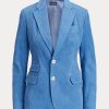 Blazere albastre din piele de miel Ralph Lauren de damă Blazere albastre din piele de miel Ralph Lauren de damă