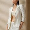 Blazere albe din pânză de in Ralph Lauren Skye de damă Blazere albe din pânză de in Ralph Lauren Skye de damă
