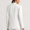 Blazere albe din sarg din amestec de in Ralph Lauren pentru femei Blazere albe din sarg din amestec de in Ralph Lauren pentru femei