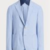 Blazere de costum Ralph Lauren Chambray pentru bărbați albaștri Blazere de costum Ralph Lauren Chambray pentru bărbați albaștri