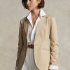 Blazere de damă bej Ralph Lauren din twill stretch Blazere de damă bej Ralph Lauren din twill stretch