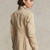 Blazere de damă bej Ralph Lauren din twill stretch Blazere de damă bej Ralph Lauren din twill stretch