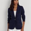 Blazere din amestec de bumbac Ralph Lauren pentru femei bleumarin Blazere din amestec de bumbac Ralph Lauren pentru femei bleumarin