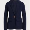 Blazere din amestec de bumbac Ralph Lauren pentru femei bleumarin Blazere din amestec de bumbac Ralph Lauren pentru femei bleumarin