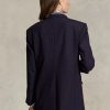 Blazere din amestec de lână stretch Ralph Lauren pentru femei bleumarin Blazere din amestec de lână stretch Ralph Lauren pentru femei bleumarin