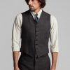 Blazere gri pentru bărbați Ralph Lauren în carouri din mătase și in Blazere gri pentru bărbați Ralph Lauren în carouri din mătase și in