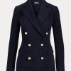 Blazere în tricot dublu pentru femei Ralph Lauren bleumarin Blazere în tricot dublu pentru femei Ralph Lauren bleumarin