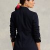 Blazere în tricot dublu pentru femei Ralph Lauren bleumarin Blazere în tricot dublu pentru femei Ralph Lauren bleumarin