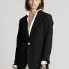Blazere negre pentru femei Ralph Lauren din amestec de lână Blazere negre pentru femei Ralph Lauren din amestec de lână
