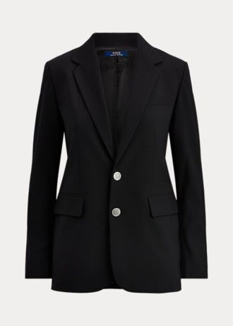 Blazere negre pentru femei Ralph Lauren din amestec de lână Blazere negre pentru femei Ralph Lauren din amestec de lână