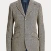Blazere pentru femei Ralph Lauren, în amestec de in, din culoarea cremului, cu culoarea crem