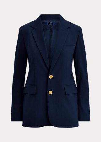 Blazere stretch cu doi nasturi Ralph Lauren pentru femei bleumarin Blazere stretch cu doi nasturi Ralph Lauren pentru femei bleumarin
