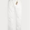 Blugi albi pentru bărbați, Ralph Lauren, slim fit, Whitestone Blugi albi pentru bărbați, Ralph Lauren, slim fit, Whitestone
