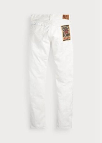 Blugi albi pentru bărbați, Ralph Lauren, slim fit, Whitestone
