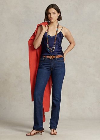 Blugi de damă Royal Ralph Lauren, cu talie înaltă, drepte Blugi de damă Royal Ralph Lauren, cu talie înaltă, drepte