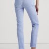 Blugi drepti la gleznă cu talie mijlocie imbracați Ralph Lauren pentru damă Blugi drepti la gleznă cu talie mijlocie imbracați Ralph Lauren pentru damă