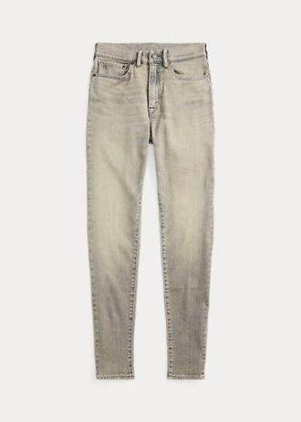 Blugi gri de damă Ralph Lauren Stretch High Skinny Distressed