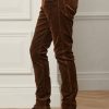 Blugi maro pentru bărbați Ralph Lauren slim fit din catifea elastică Blugi maro pentru bărbați Ralph Lauren slim fit din catifea elastică