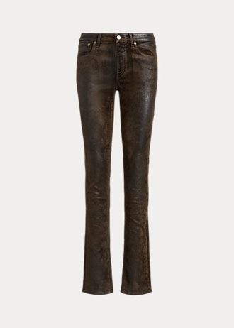 Blugi maro pentru femei Ralph Lauren 160 Slim Blugi maro pentru femei Ralph Lauren 160 Slim