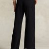 Blugi negri de damă Ralph Lauren, cu talie înaltă, cu picioare largi Blugi negri de damă Ralph Lauren, cu talie înaltă, cu picioare largi