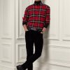 Blugi negri din catifea stretch pentru bărbați, Ralph Lauren, slim fit
