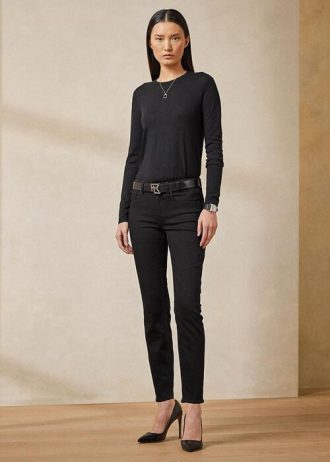 Blugi negri Ralph Lauren 400 Matchstick de damă