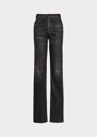 Blugi negri Ralph Lauren Kaida Relaxedcut de damă Blugi negri Ralph Lauren Kaida Relaxedcut de damă