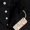 Blugi negri Ralph Lauren Slim Fit pentru bărbați, negru pe negru, Selvedge Blugi negri Ralph Lauren Slim Fit pentru bărbați, negru pe negru, Selvedge