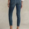 Blugi skinny crop Ralph Lauren Tompkins pentru femei Dark Indigo